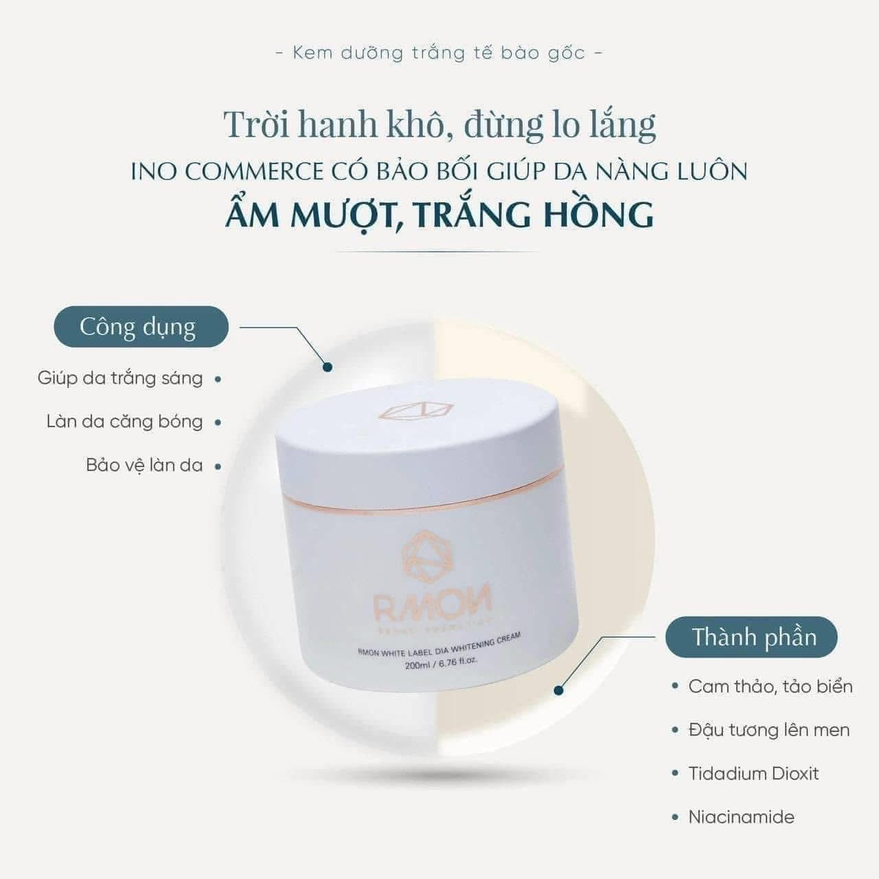 Body cream Rmon tế bào gốc trắng da body