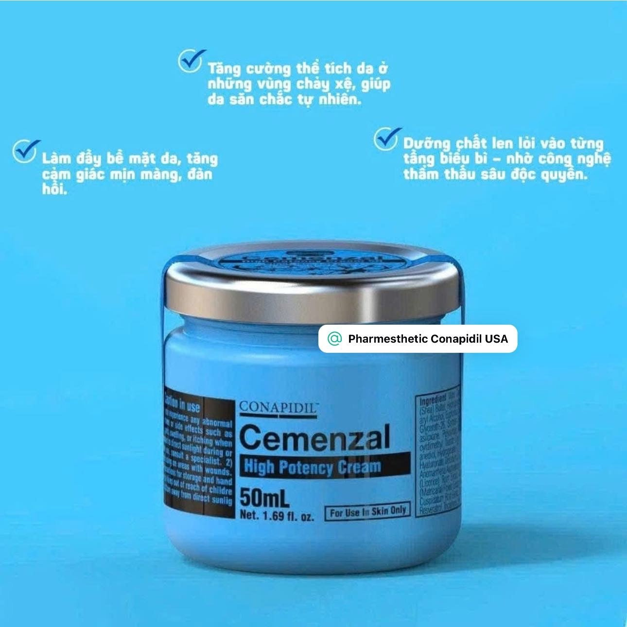 Pharmesthetics Cemenzal High Potency Cream-50mL Upgraded