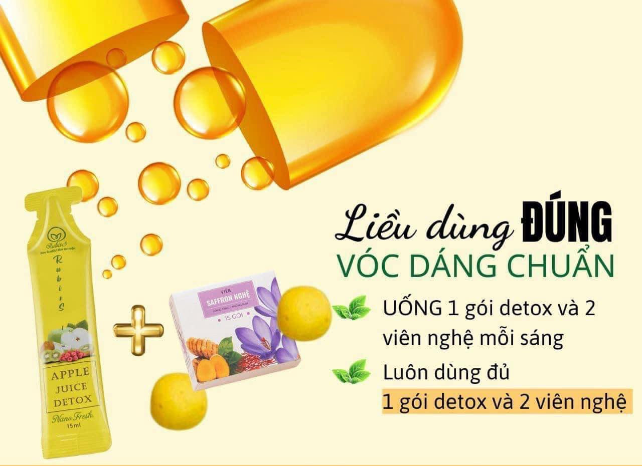 Combo 2 Detox Apple Juice get  4 combo detox kiwi fresh & saffron