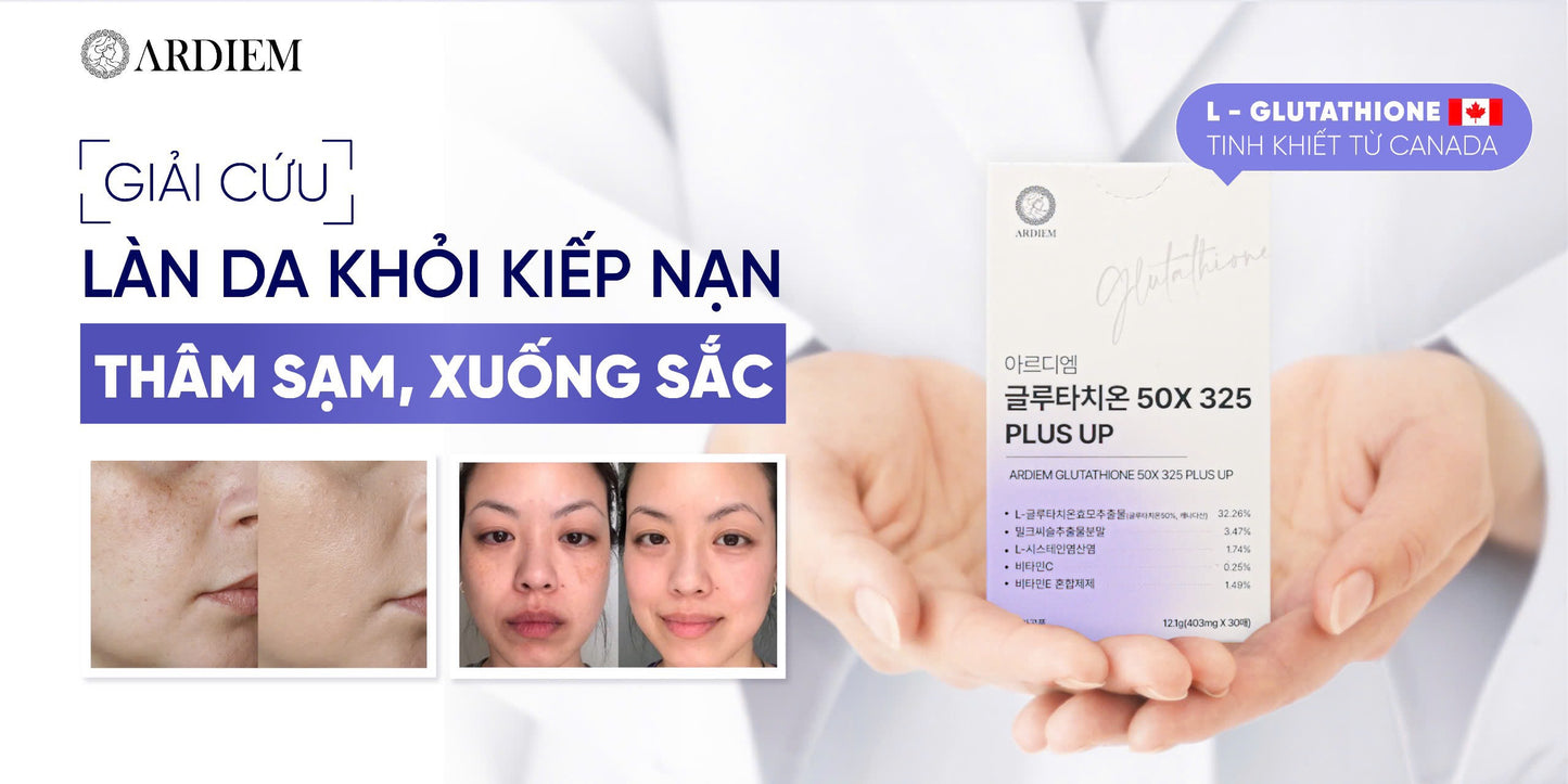 Film Ngậm Trắng da Ardiem Glutathione (30 miếng)