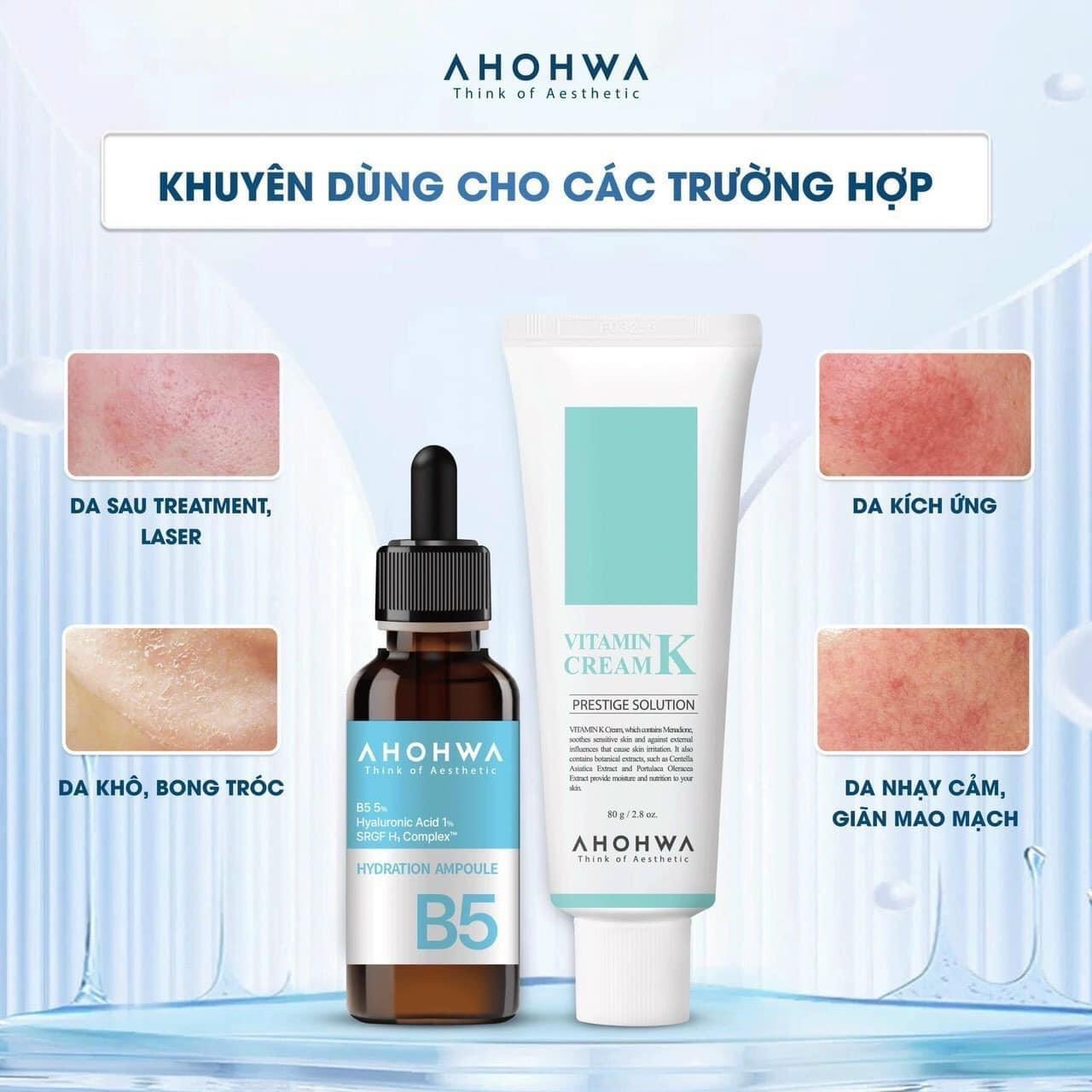 Combo B5 Ampoule - Vitamin Cream K - Combo B5K Phục Hồi Da