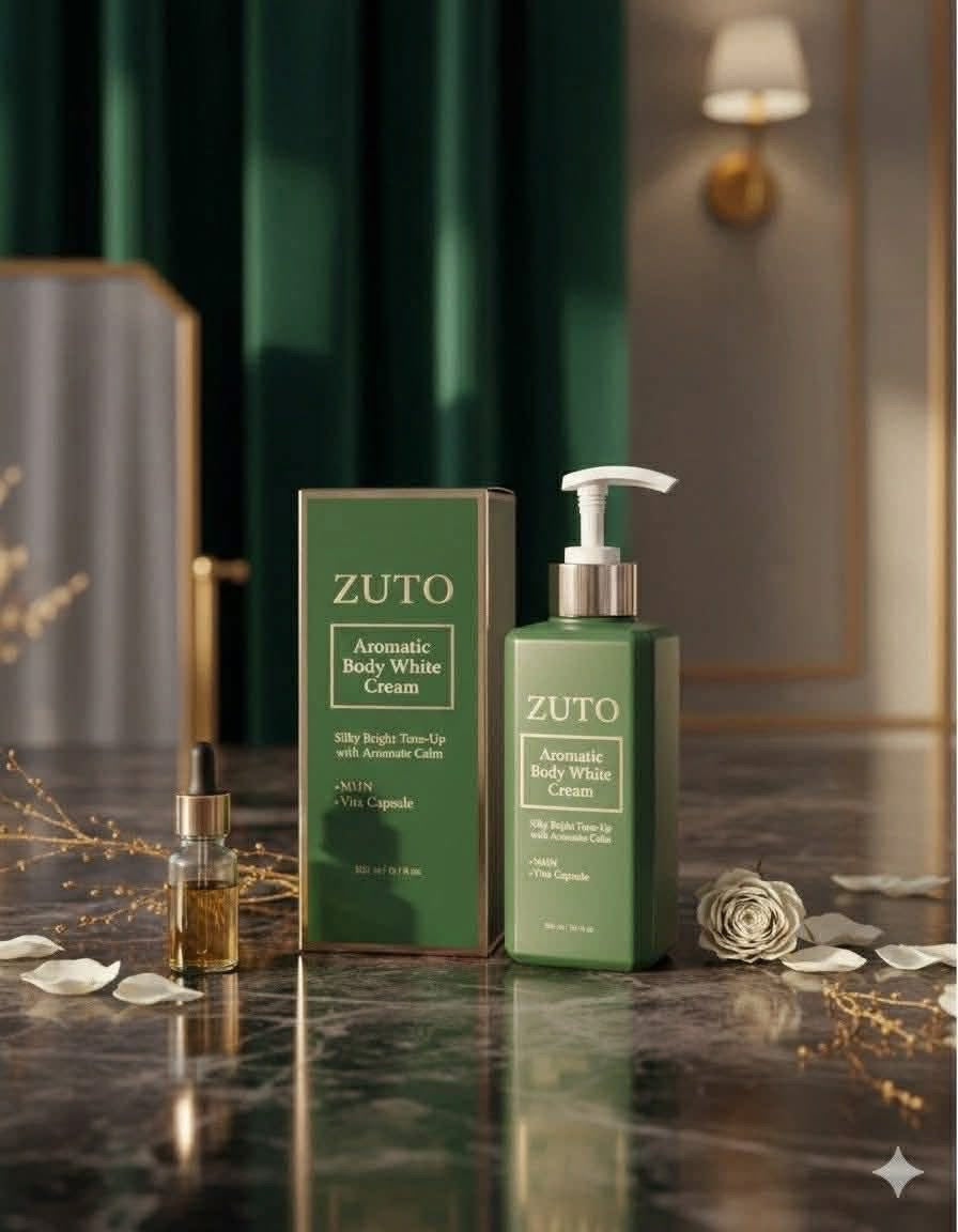 ZUTO Body cream whitening Korean - 300ml - ủ trắng cao cấp không trôi nước trắng thật không ảo