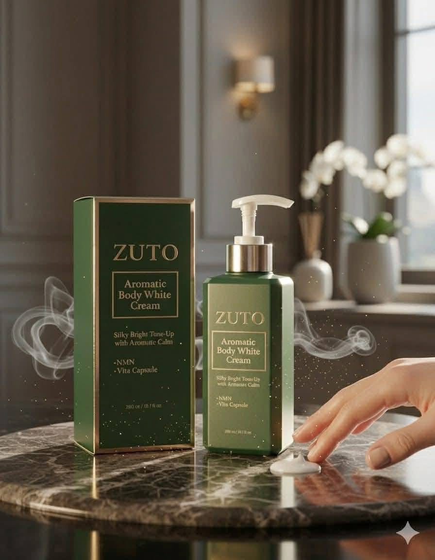 ZUTO Body cream whitening Korean - 300ml - ủ trắng cao cấp không trôi nước trắng thật không ảo