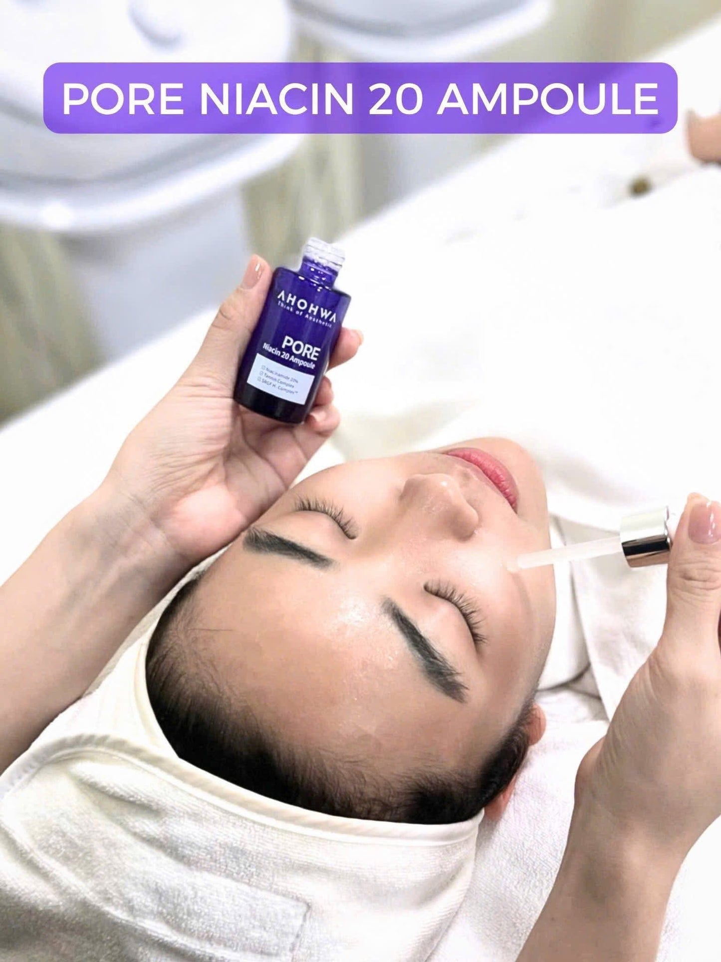 NIACIN AHOHWA 20% - se khít lỗ chân lông, thâm, trắng da, kiềm dầu, phục hồi tốt kết hợp tất cả cream