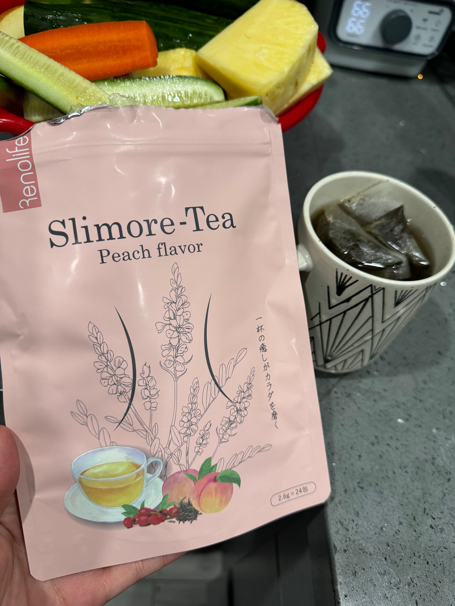 Slimore Tea Japan Renolife Giảm cân - Thải độc ruột ngủ ngon đẹp da. FDA cấp phép