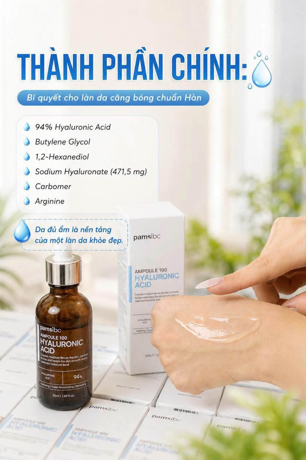 HA 94% for all skin. Đậm đặc nguyên chất chuyên bệnh viện clinics