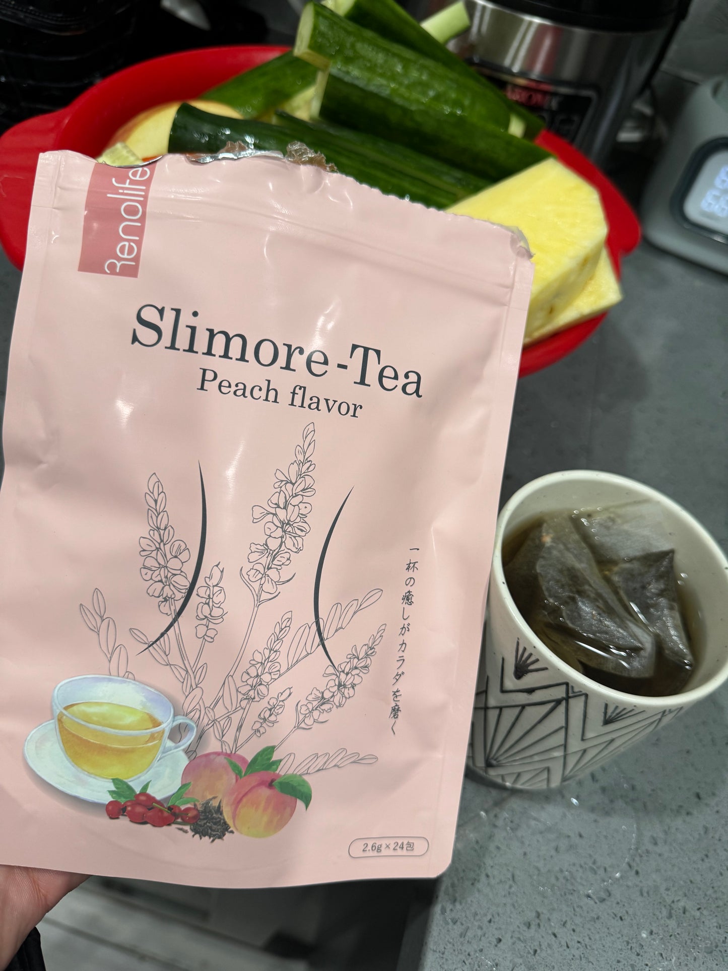 Slimore Tea Japan Renolife Giảm cân - Thải độc ruột ngủ ngon đẹp da. FDA cấp phép