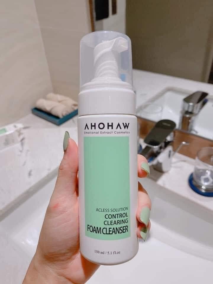 Sữa Rửa Mặt Da Nhạy Cảm Mụn Control Clearing Foam Cleanser Ahohwa