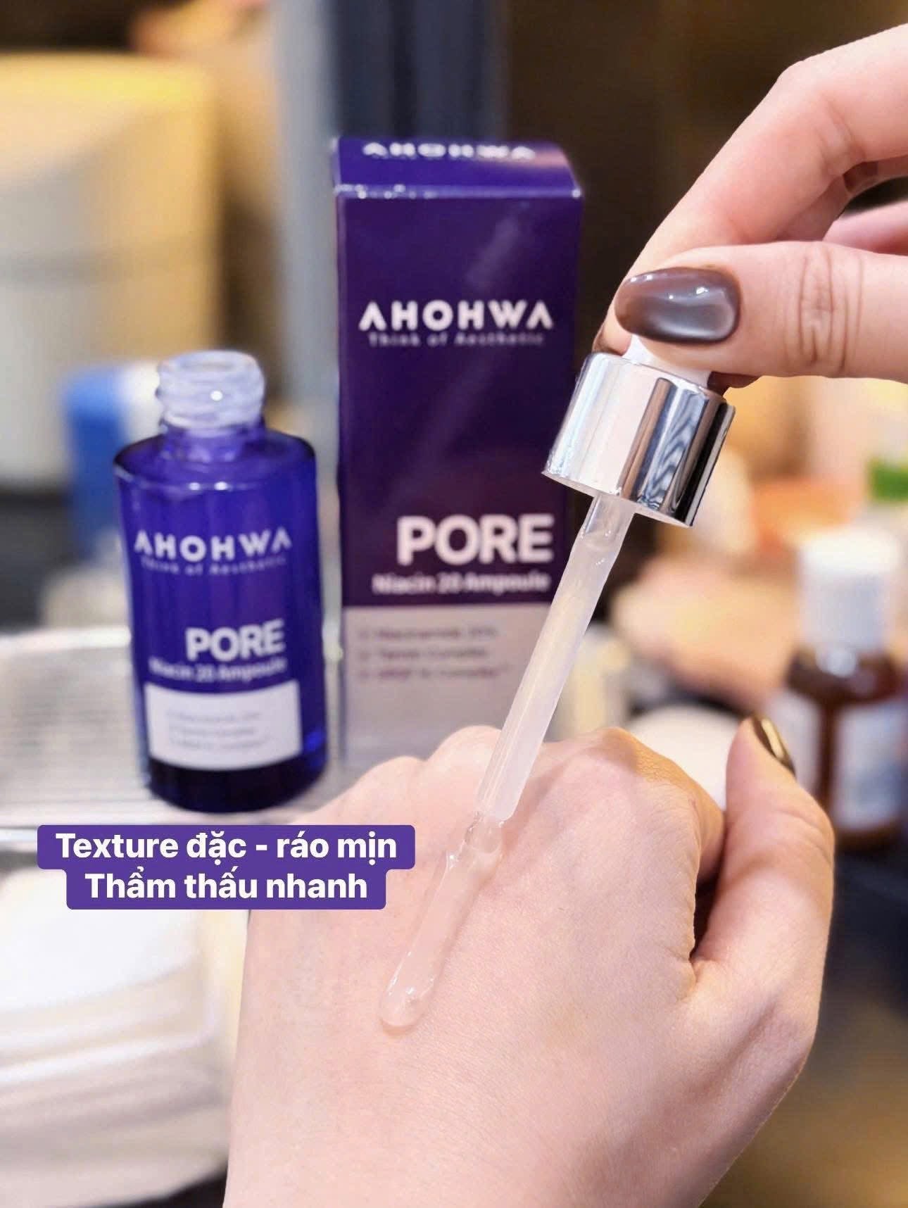 NIACIN AHOHWA 20% - se khít lỗ chân lông, thâm, trắng da, kiềm dầu, phục hồi tốt kết hợp tất cả cream
