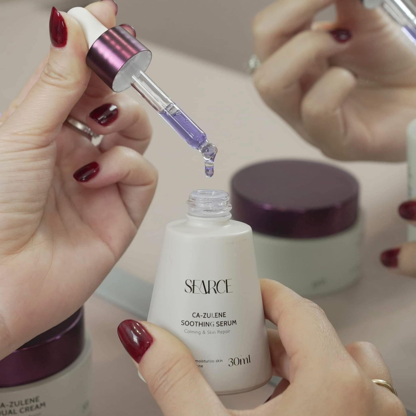 Combo nám trắng da căng bóng Ca- zulene Duel cream Searce