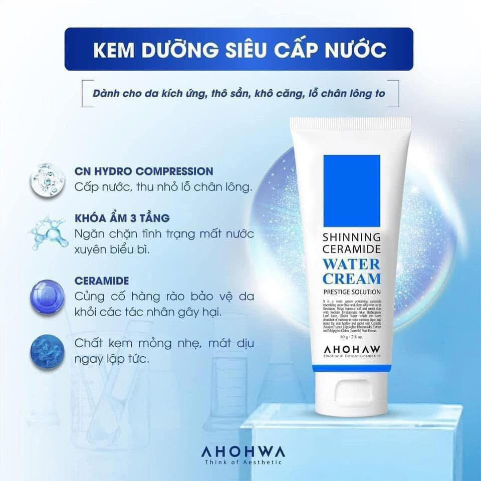 Water cream Ahohwa 50gr - Giành cho mọi da và mùa nào cũng cần
