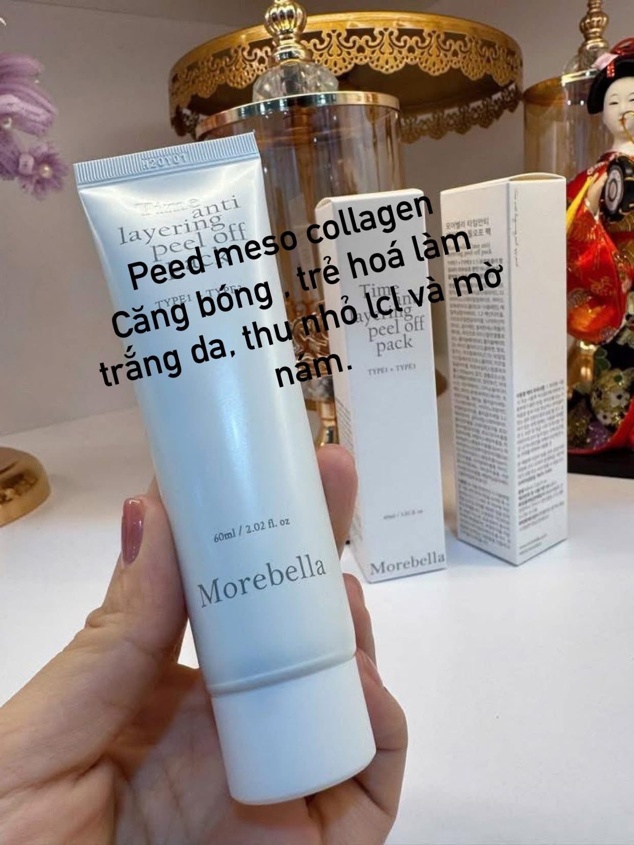 Peel meso collagen layering Morebella