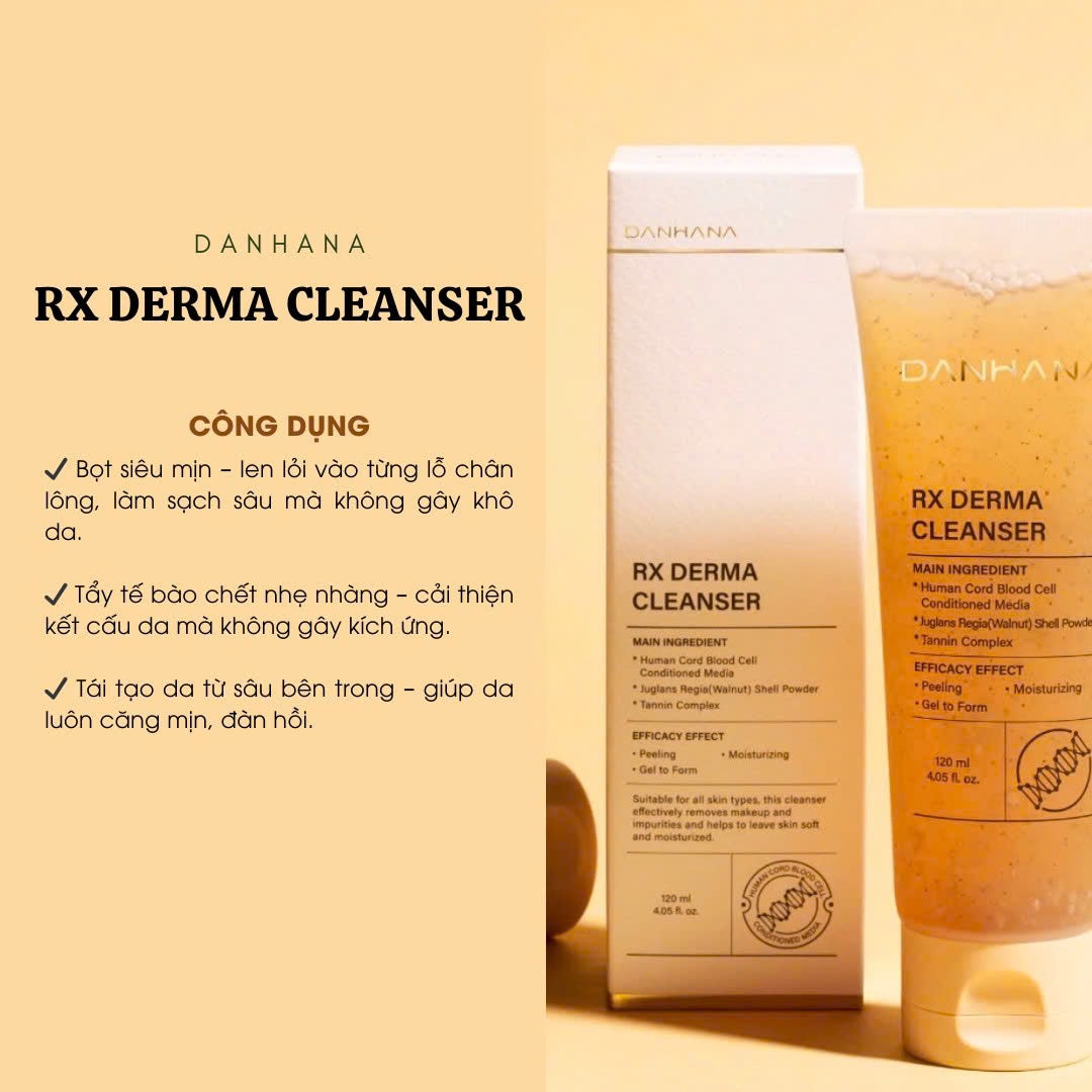 Sữa rửa mặt Thuần Chay Không hóa chất PURE DERMA CLEANSER spa Korean