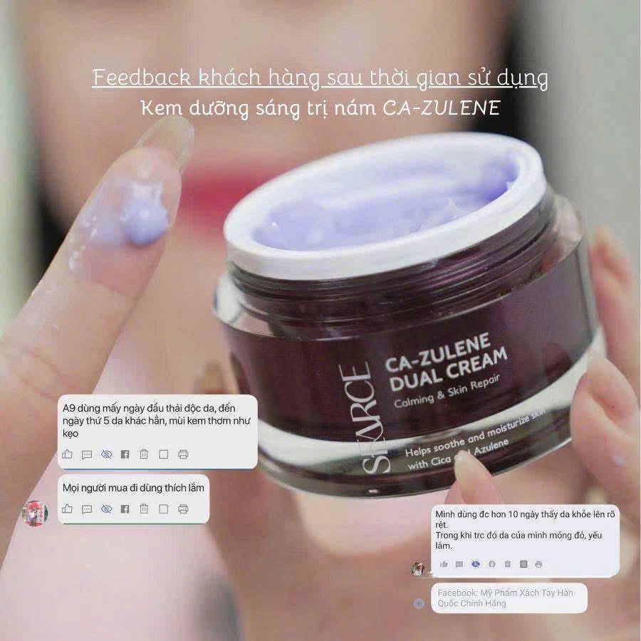 Cream Nám trắng da Cazulene SEARCE Korean