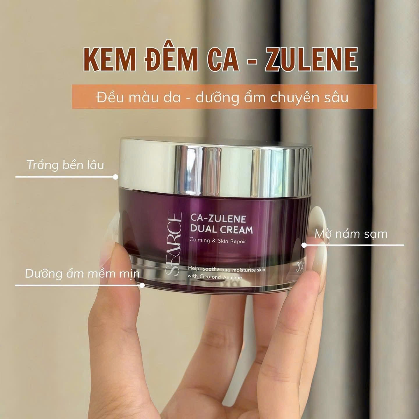 Cream Nám trắng da Cazulene SEARCE Korean