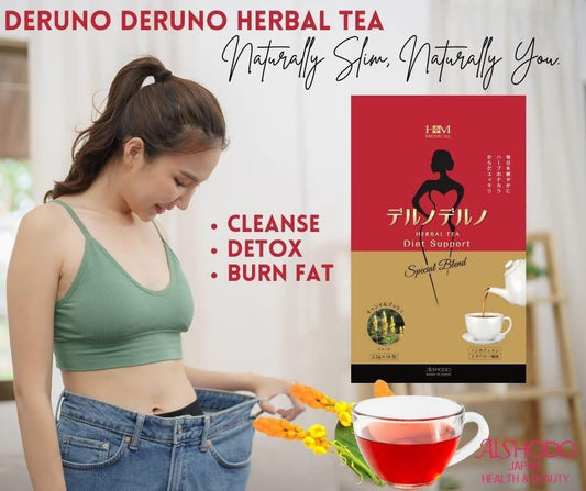 DERUNO DERUNO HERBAL TEA - 1 pack ( 16 bags inside) Trà Thải Độc Ruột- Đốt cháy mỡ dư thừa - Giảm cân không mệt