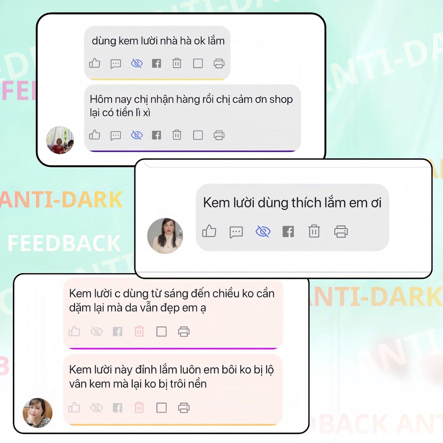 Anti Dark cream spf 30+ kem dưỡng ngày phù hợp mọi da dầu mụn nám sạm thâm - tone đẹp tệp màu da
