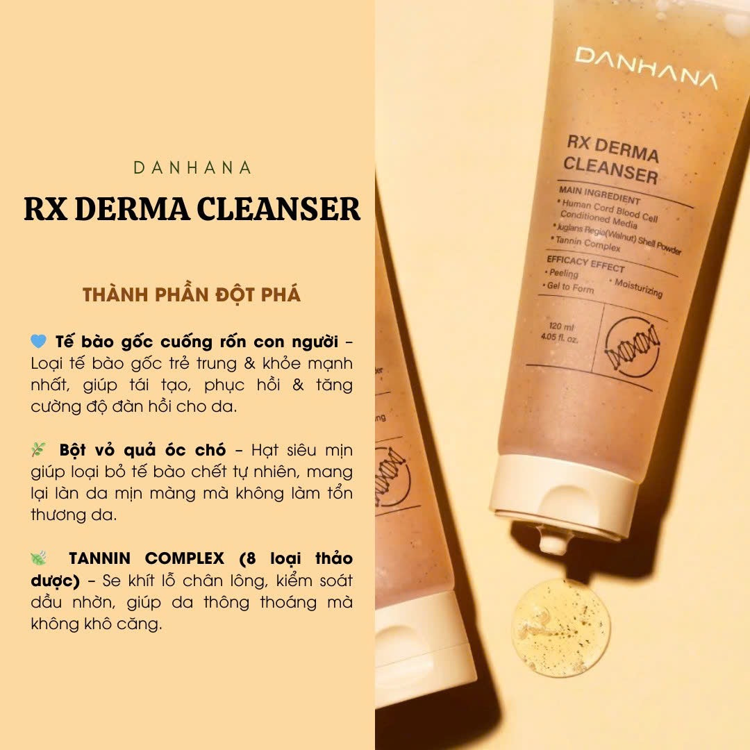 Sữa rửa mặt Thuần Chay Không hóa chất PURE DERMA CLEANSER spa Korean