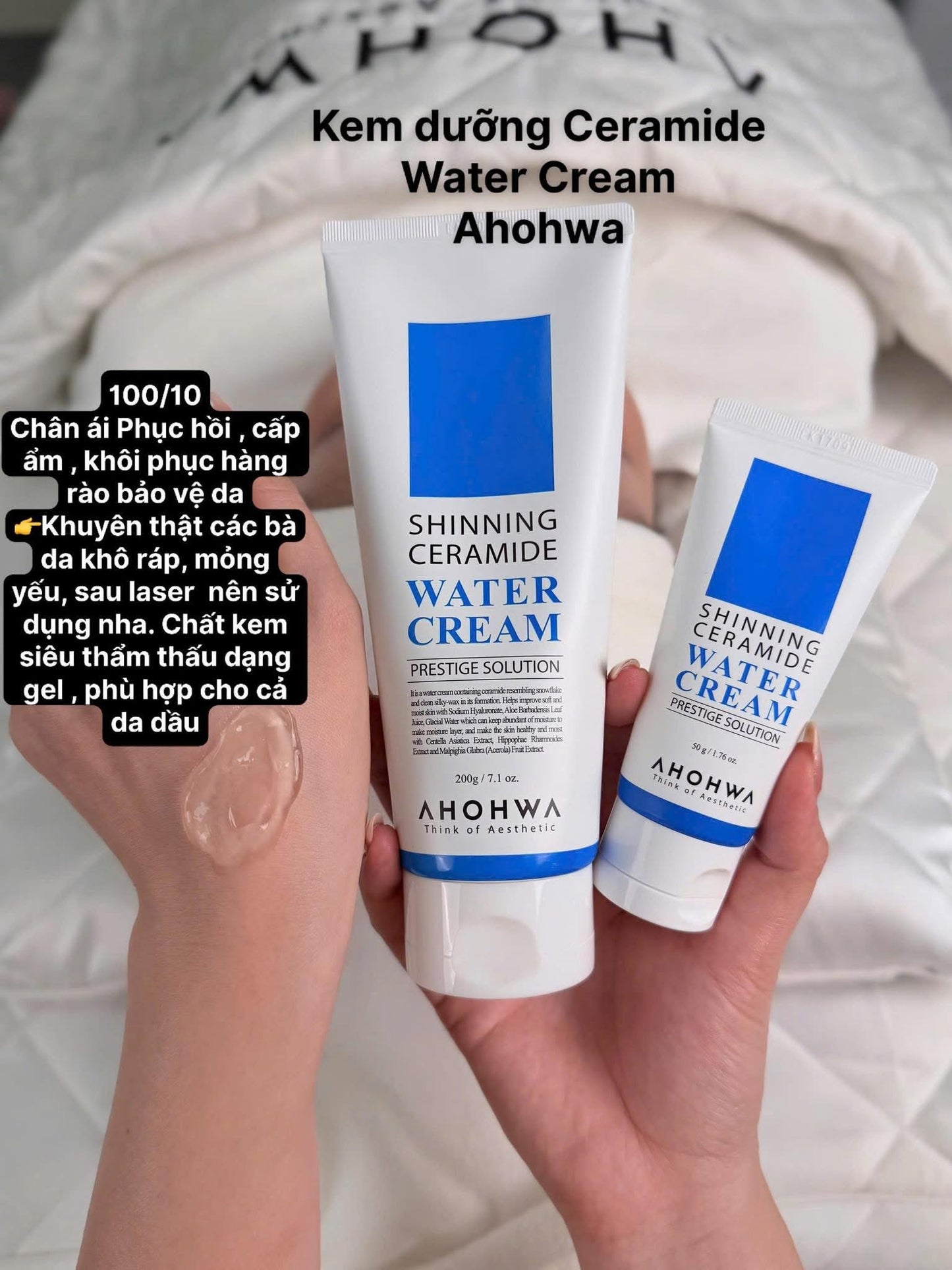 Water cream Ahohwa 50gr - Giành cho mọi da và mùa nào cũng cần