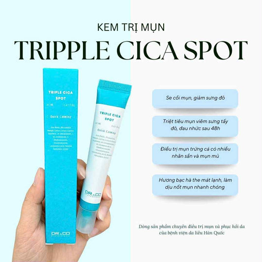 Triple CiCa Spot – Tinh chất chấm mụn mát lạnh- sản phẩm của viện da HQ