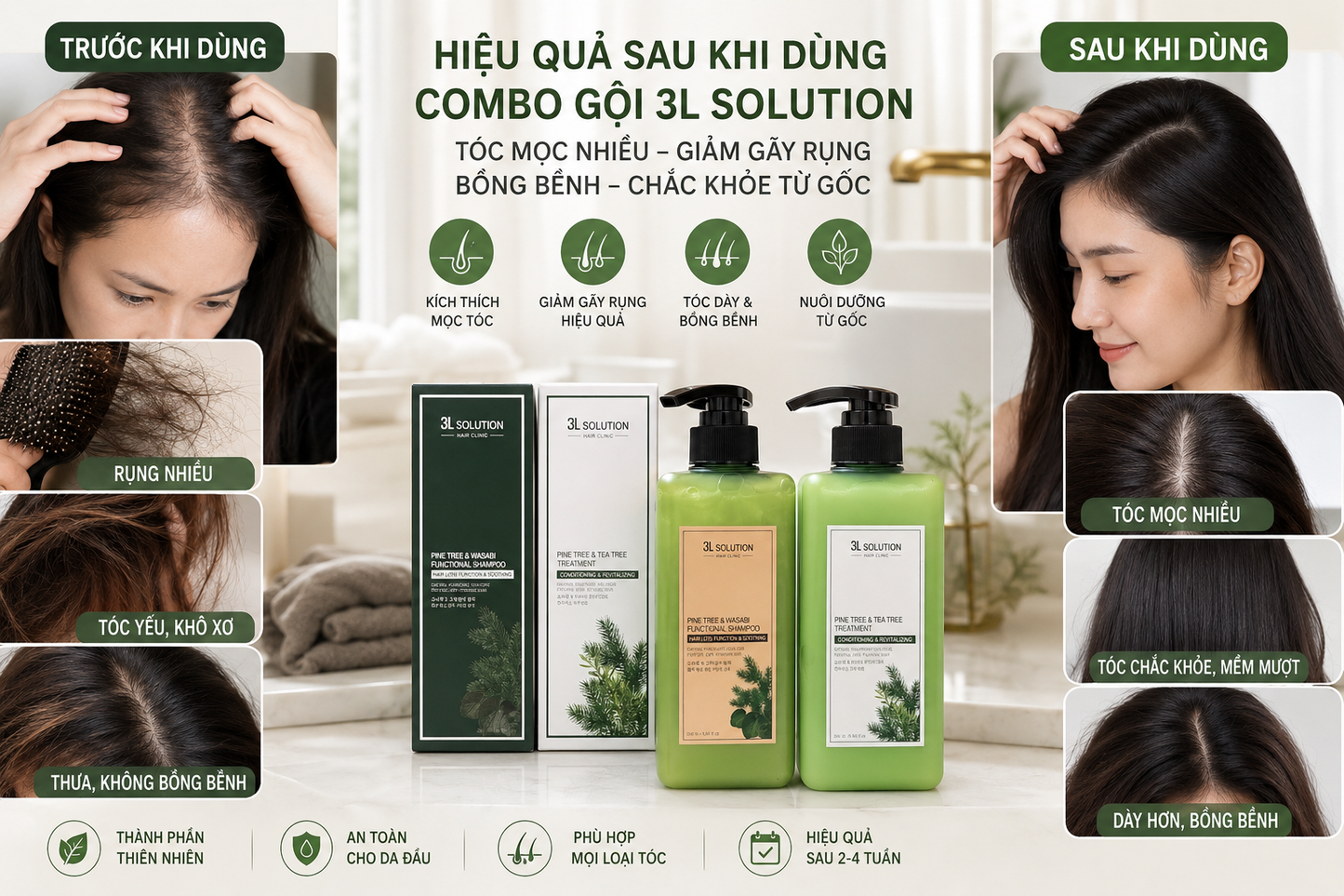Shampoo conditioner clinic 3L Solution Korean treatment Hair care
