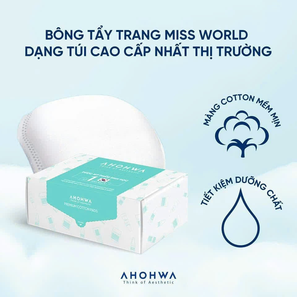 Bông Tẩy Trang cao cấp dạng túi