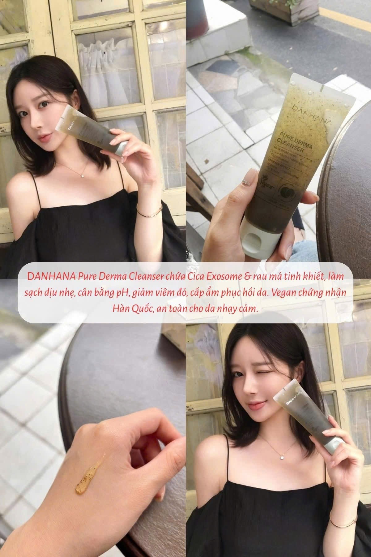 Sữa rửa mặt Thuần Chay Không hóa chất PURE DERMA CLEANSER spa Korean