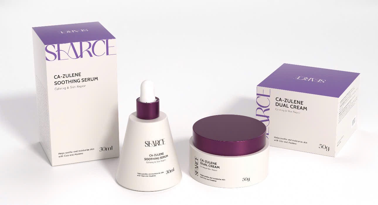 Combo nám trắng da căng bóng Ca- zulene Duel cream Searce