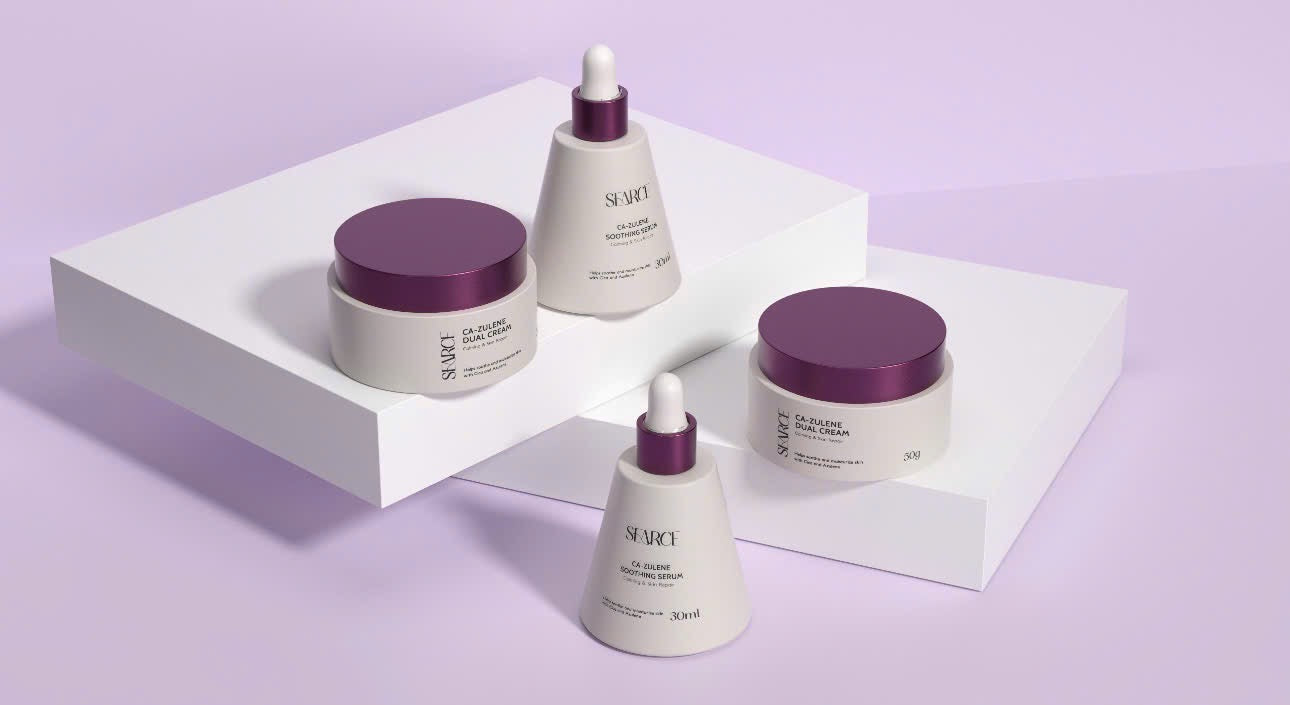 Combo nám trắng da căng bóng Ca- zulene Duel cream Searce