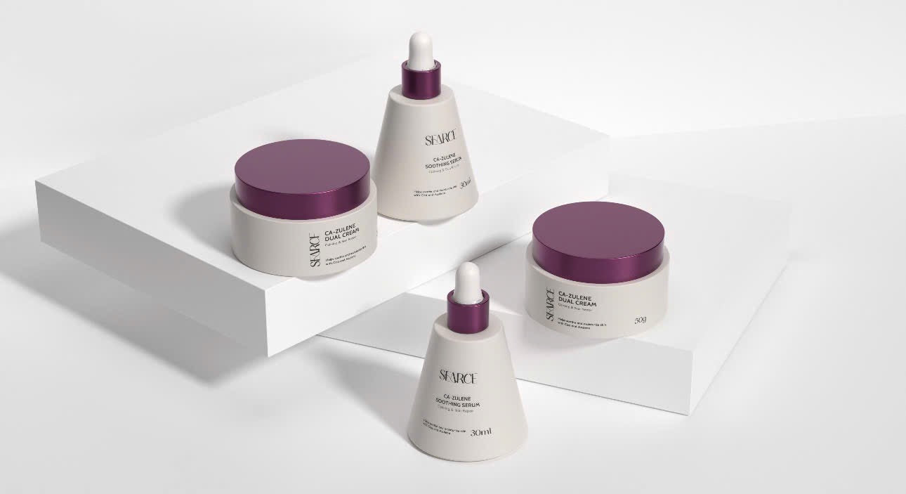 Combo nám trắng da căng bóng Ca- zulene Duel cream Searce