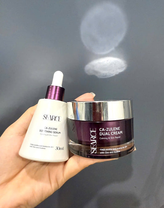 Combo nám trắng da căng bóng Ca- zulene Duel cream Searce