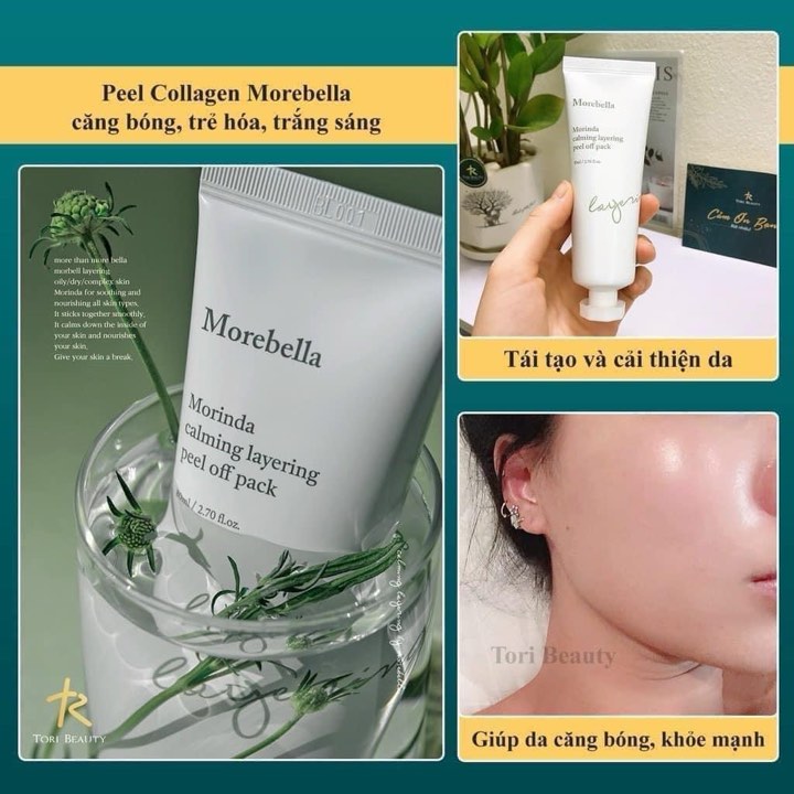 Collagen Morebella Morinda Calming Layering Peel Off Pack 80ml