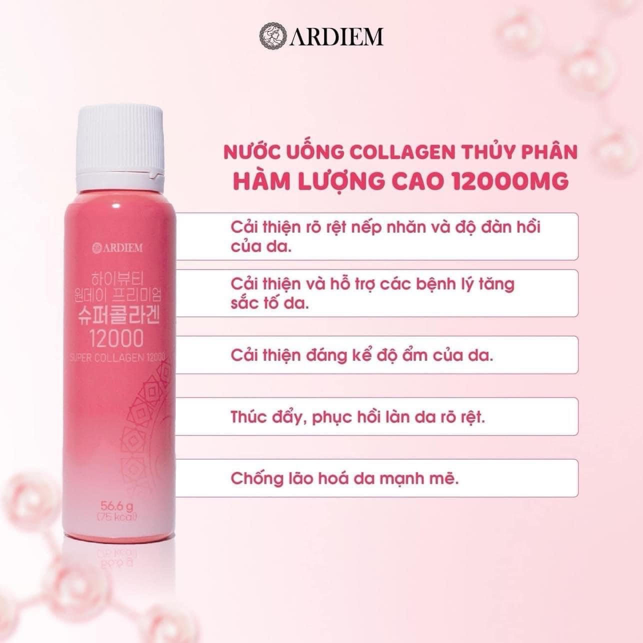 ARDIEM Super Collagen 12000MG Peptide (15 Bottles)