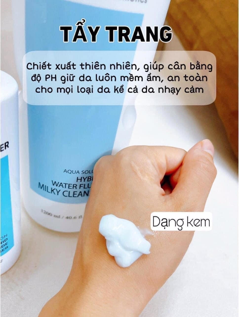 Sữa Tẩy Trang Da Liễu Milky Cleanser Remove Make up