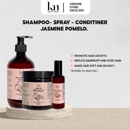 Dầu Gội Bưởi Hoa Lài Jasmine Pomelo Shampoo Combo